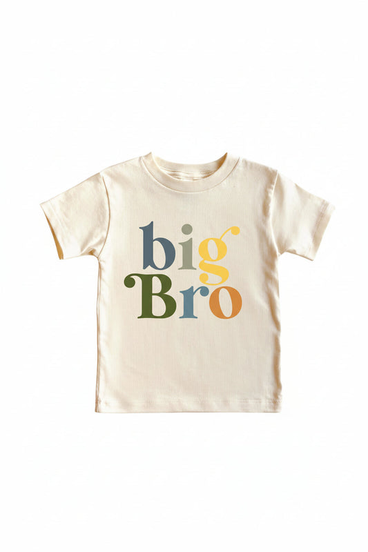 Big Bro Neutral Color Tee | Natural