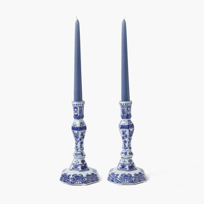 Dusty Blue Candles (Set of 8)