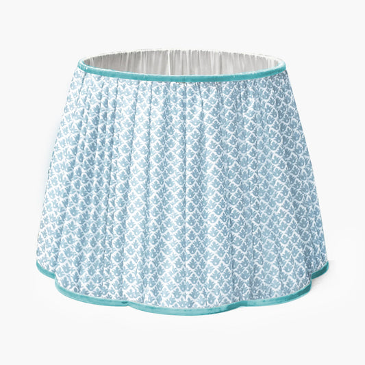 Soft Blue Lotus Lampshade (40cm)