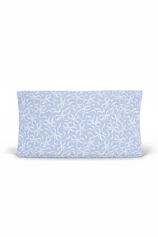 Blue-tiful Bows Changing Pad Cover