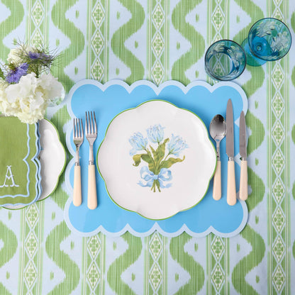 Blue Tulip Starter Plates (Set of 4)