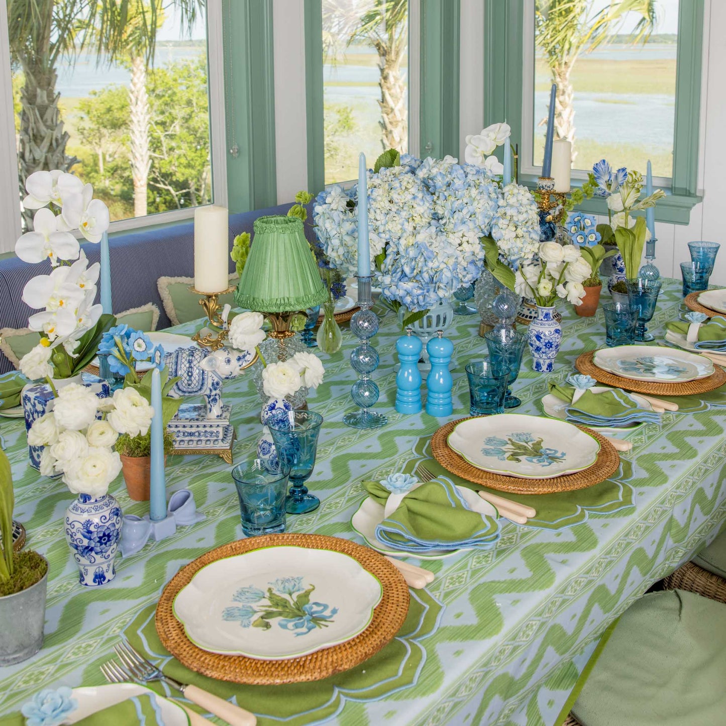 Blue Tulip Dinner Plate