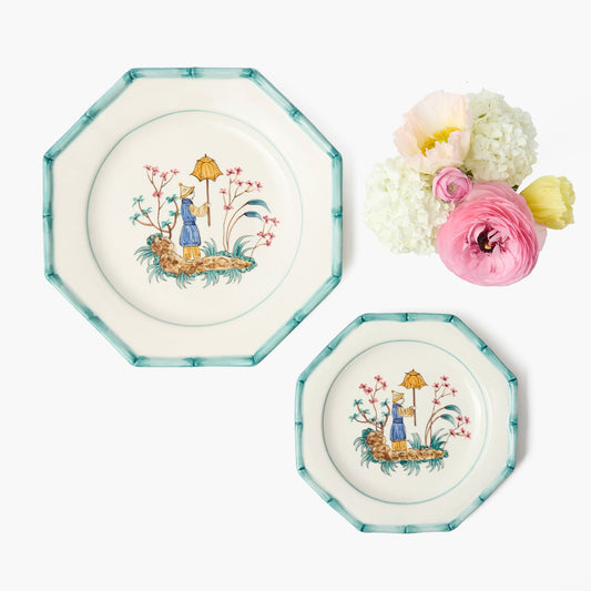 Patricia Blue Bamboo Starter Plate