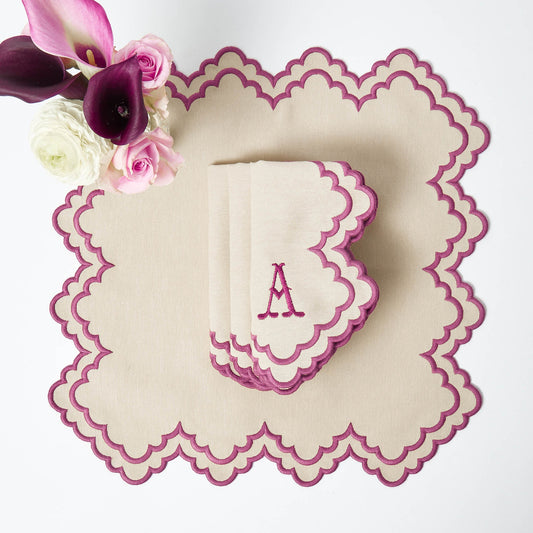 Sand Scarlett Napkins (Set of 4)