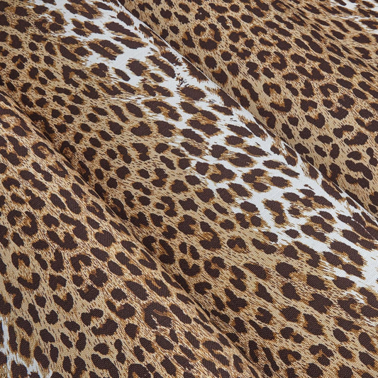 Chestnut Brown Leopard Fabric