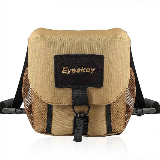 Binoculars & Telescope Shoulder Carry Bag – Protective Backpack Case in Khaki