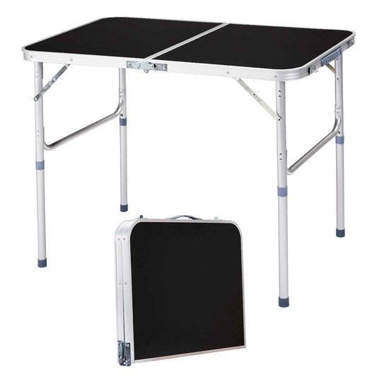 3ft Aluminum Folding Table – Portable, Locking Legs, 110 lb. Capacity