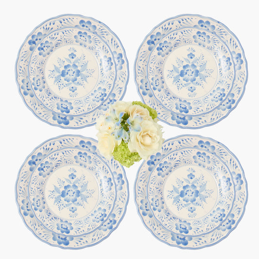 Blue Pandora Starter & Dinner Plates (Set of 8)