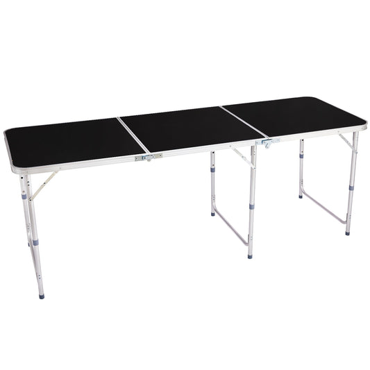6ft Aluminum Folding Table – Portable Tri-Fold, 110 lb. Capacity