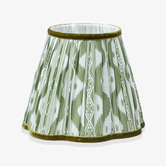 Olive Ikat Lampshade (18cm)