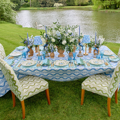 Blue Parrot Candle Holders (Pair)
