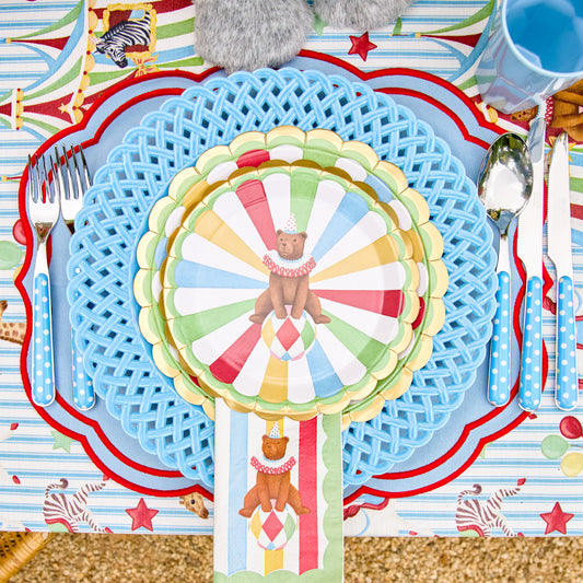 Circus Party Paper Plate & Napkin Set