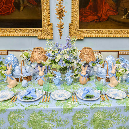 Blue & Green Lily Napkins (Set of 4)