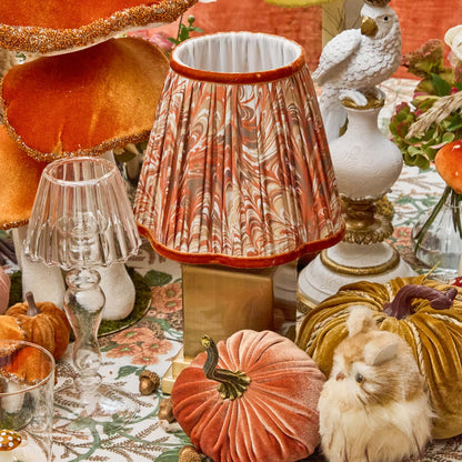 Orange Marbled Lampshade (18cm)