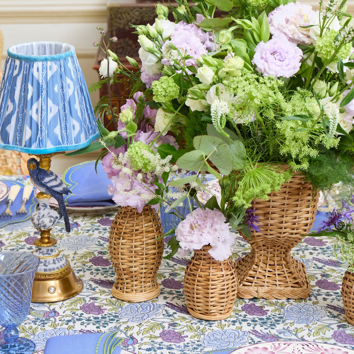 Mini Natural Rattan Vase (Set of 3)