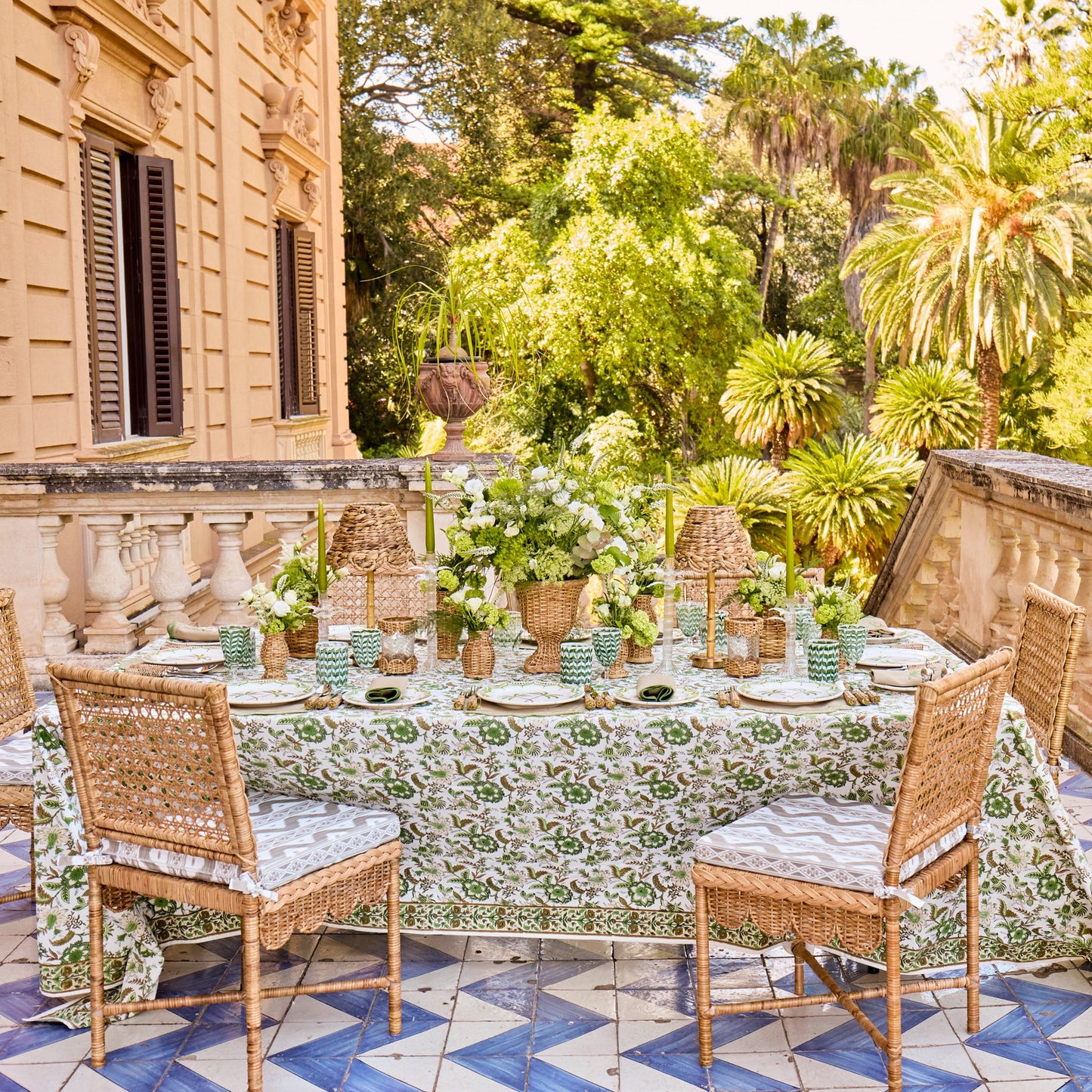 Helena Blockprint Tablecloth
