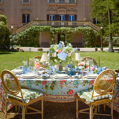 Duck Egg Blue & Sand Mariana Placemats & Napkins (Set of 4)