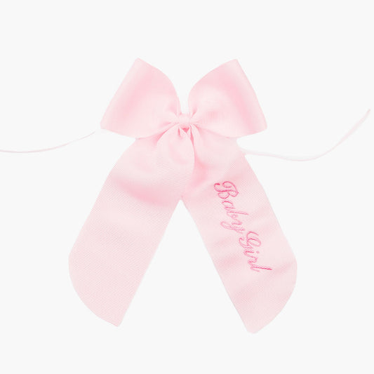 Pink Personalisable Grosgrain Bow