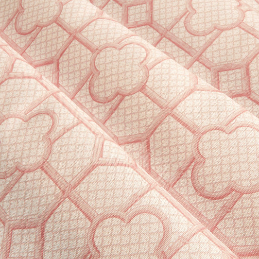 Pink Bamboo Trellis Fabric