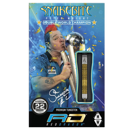 RED DRAGON - Peter Wright Double WC SE Gold Darts - 22g