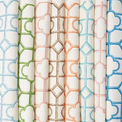 Turquoise Shaded Bamboo Fabric