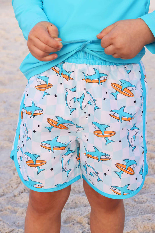 Boy's Swim Trunks | Totally Jawsome