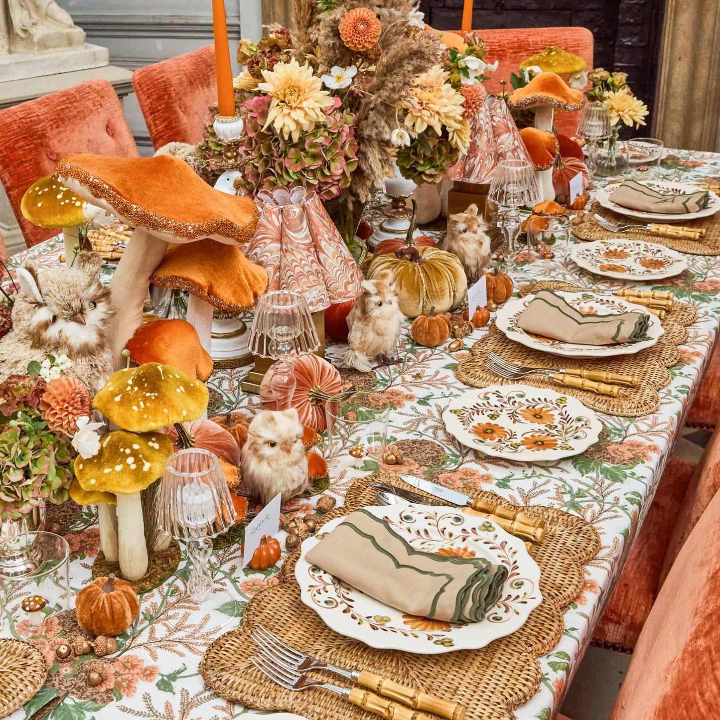 Autumn Flowers Starter Plate