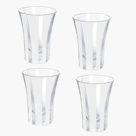 White Positano Glasses (Set of 4)