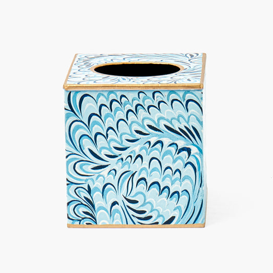 Blue Marble Tissue Box