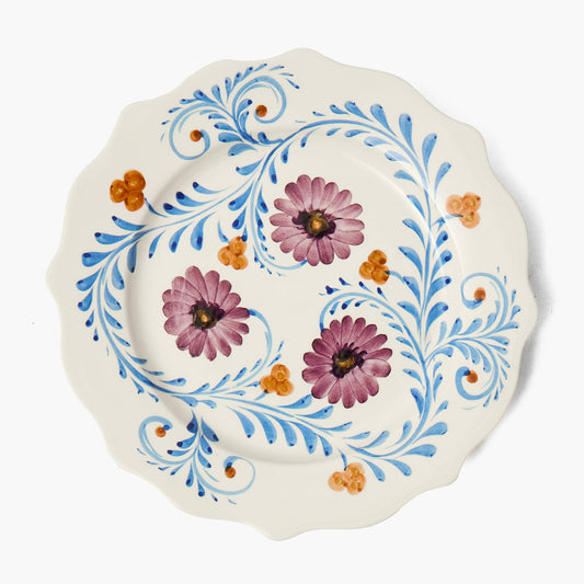 Damson Flowers Dinner Plate