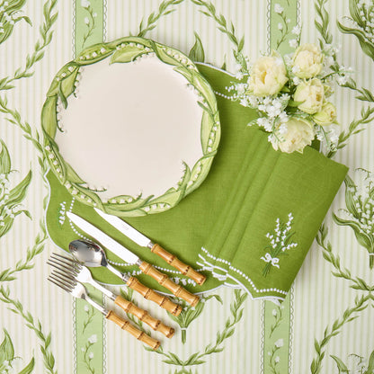 Lily of the Valley Dinner & Starter Plates (Set of 4)