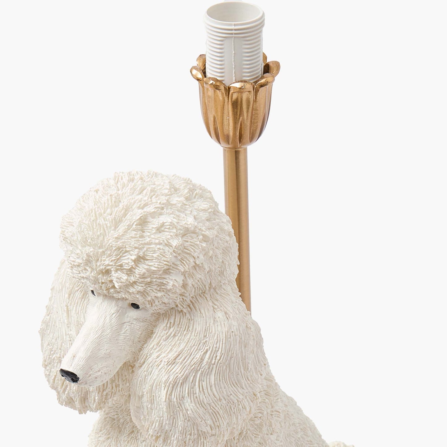 Red Ribboned Fifi Poodle Rechargeable Lamp with Pink & Red Lotus Bow Shade (18cm)
