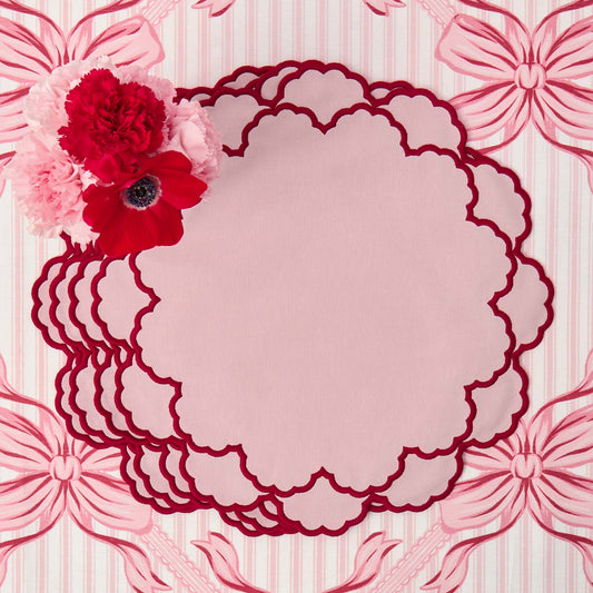 Pink & Red Lily Placemats (Set of 4)