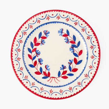Blue & Red Josephine Dinner Plate (Set of 4)