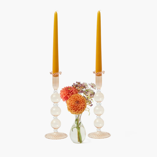 Chestnut Eden Candle Holders (Pair)