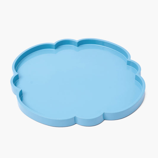 Blue Lacquer Cloud Tray