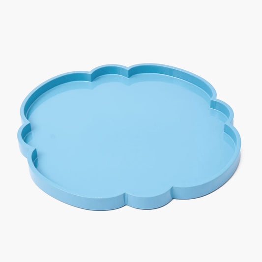 Small Blue Lacquer Cloud Tray