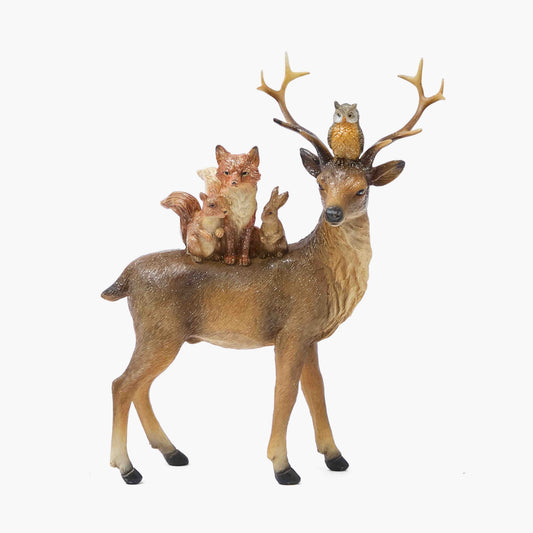Alpine Deer with Family