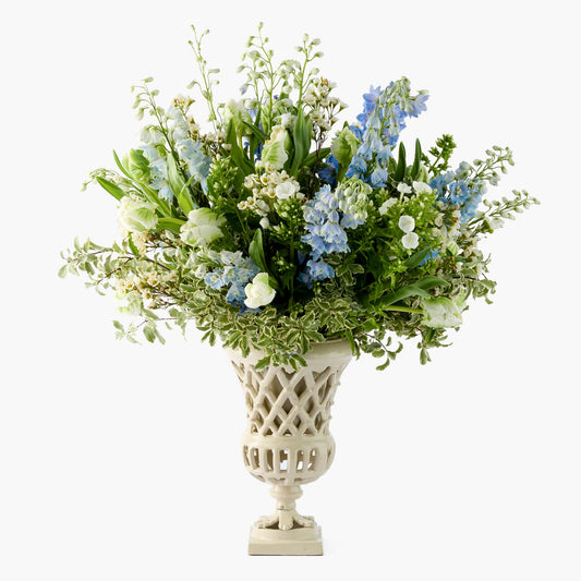 Small Adelaide Putty Lattice Urn Vase